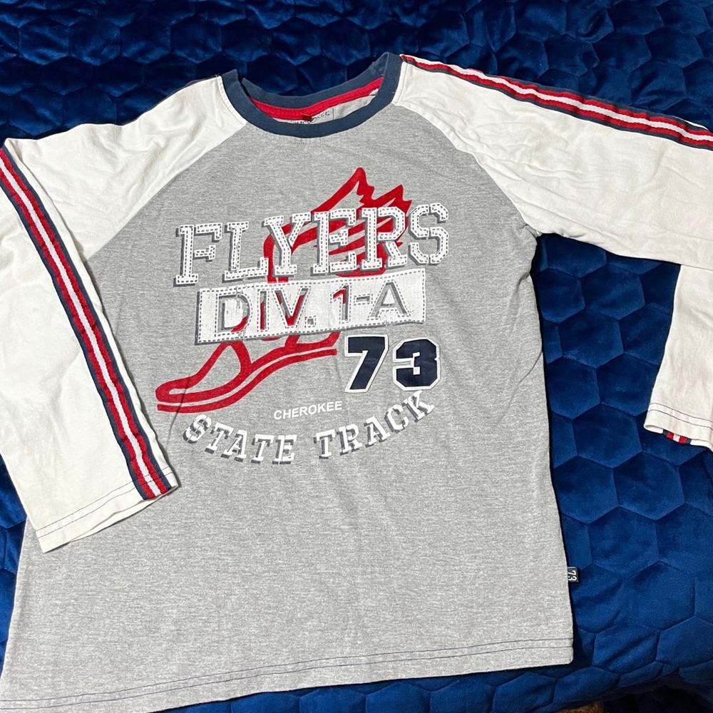 Long sleeve Boy’s Tshirt. Perfect for school or winter vacations. Happily worn!